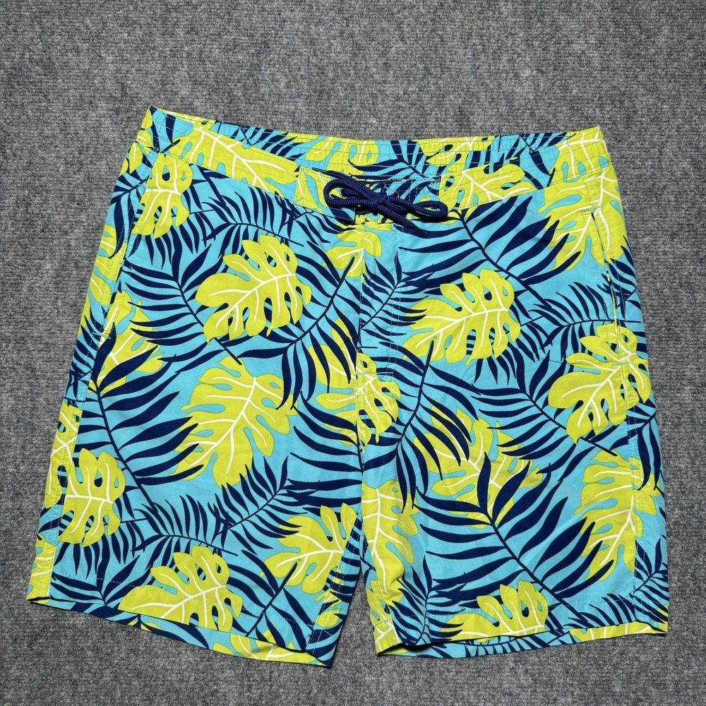 Brooks Brothers 346‎ Swim Trunks Mens Medium Floral Tropical Hawaiian Beach Surf